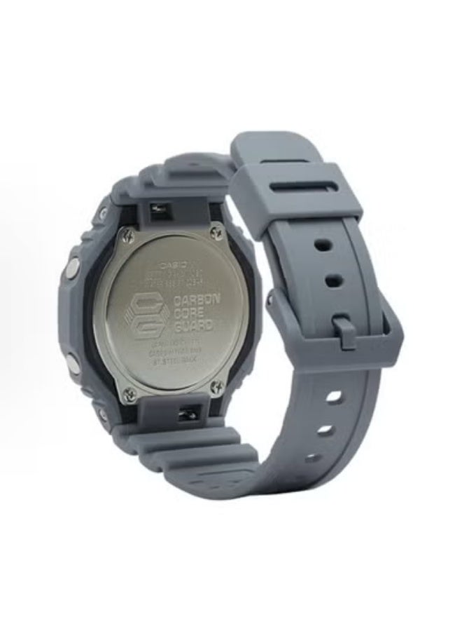 EDIFICE CASIO octagonal sports waterproof and shockproof watch  GA-2100  grey - Image 2